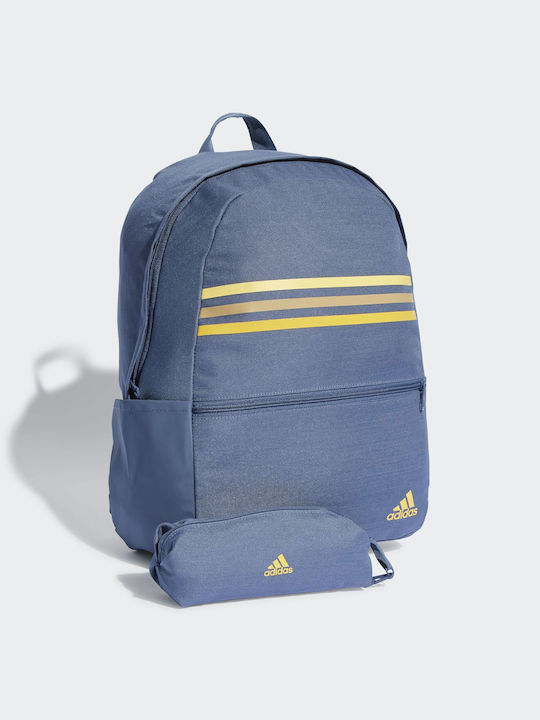 adidas Класическа Ученическа Раница за Основно Синя с Джоб за Бутилка 27.75л