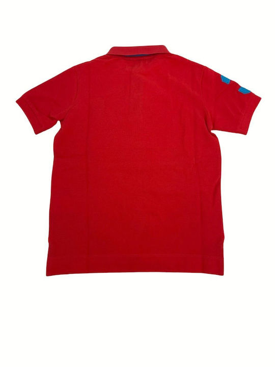 U.S. Polo Assn. Kids Blouse Short Sleeve red Fluo