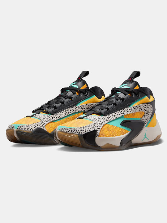 Jordan Luka 2 Low Basketball Shoes Laser Orange / Hyper Jade / Black