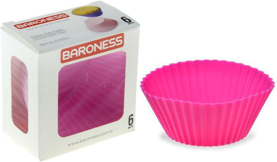 Viosarp Formă de Patiserie pentru Chec Rotund din Silicon Purple 6buc
