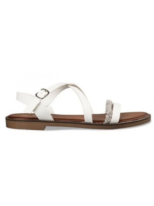 Envie Shoes Women's Flat Sandals in White Color