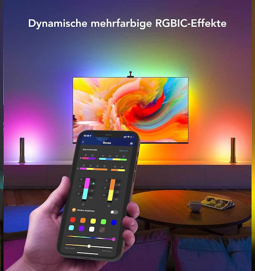 Govee Smart LED-Streifen Immersion H6199 Wi-Fi Fernseher RGB Licht mit Netzteil & WiFi-Controller