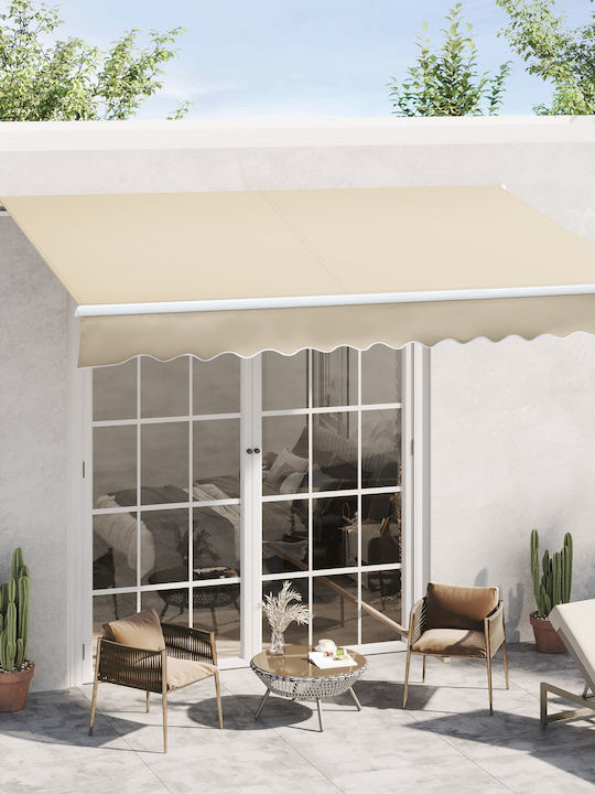 Outsunny Terrace Freestanding Tent Beige 3.5x2.5cm