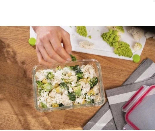 Tefal Microwave Glass Lunch Box Masterseal Transparent 1300ml