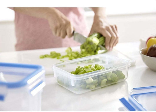 Tefal Microwave Plastic Lunch Box Clip & Close Blue 1200ml