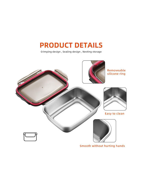 Viosarp Inox Lunch Box Silver 1500ml
