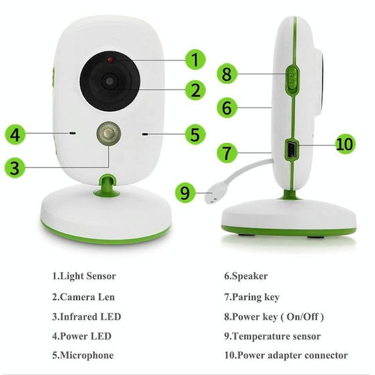 VB602 Wireless Baby Monitor , Two-way Communication & Lullabies