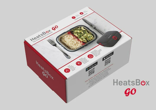 Plastic Electric Lunch Box Heatsbox Black 925ml