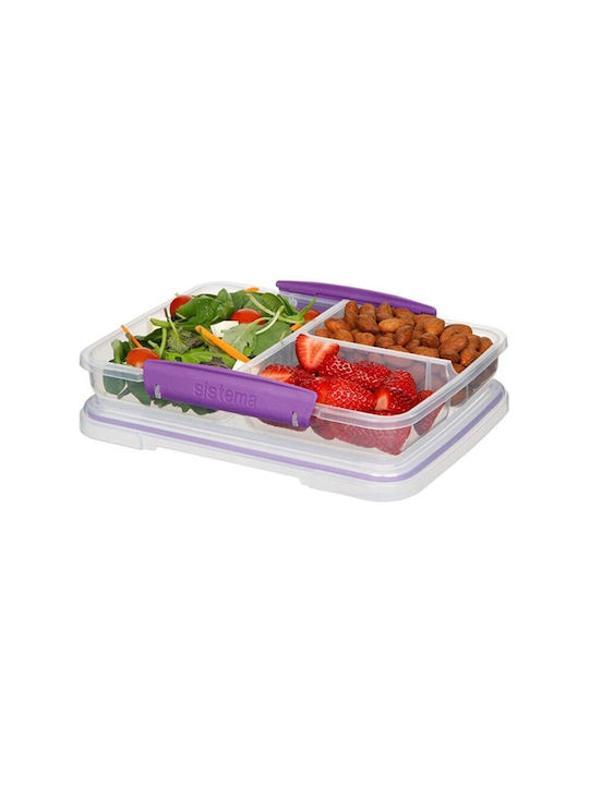 Sistema Split Lunchbox Kunststoff Blau 820ml 1Stück