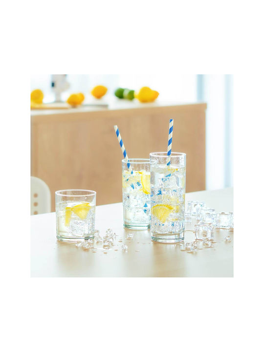 Luigi Ferrero Set Gläser Whiskey / Cocktail/Trinken aus Glas 280ml 6Stück