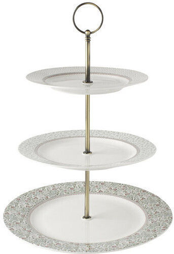 Laura Ashley Wild Clematis Collectables Εταζέρα 3 Ορόφων από Πορσελάνη Πολύχρωμη Ø26cm