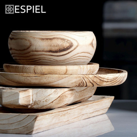 Espiel Ξύλινη Ορντεβιέρα 3 Θέσεων Μπεζ Π13xΜ45xΥ4cm