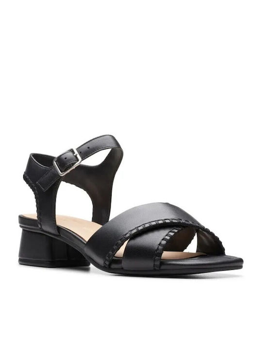 Clarks Leather Women's Sandals Black