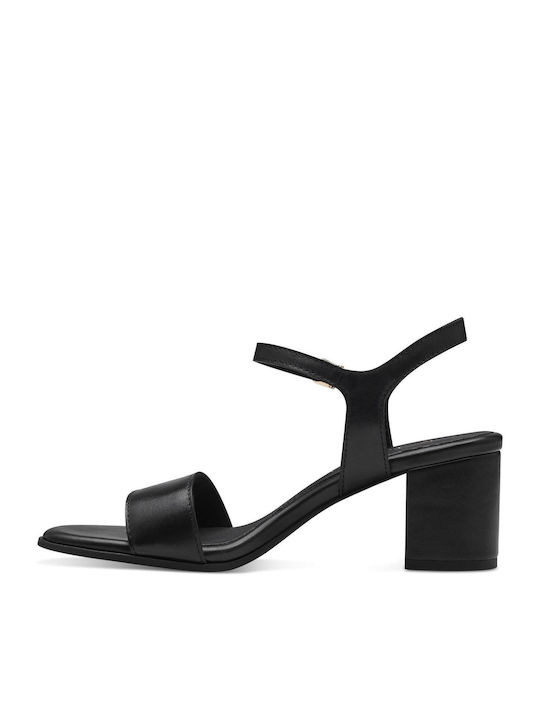 Marco Tozzi Leder Damen Sandalen in Schwarz Farbe