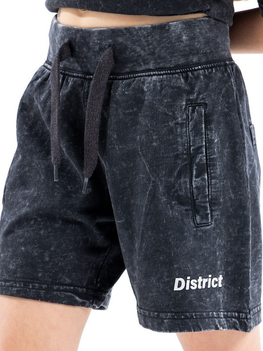 Kinder-Shorts/Bermudas Stoff Schwarz