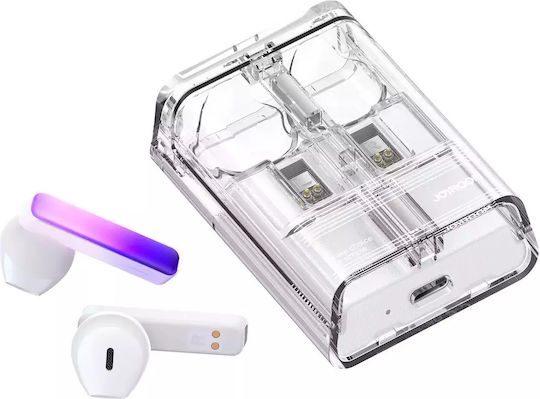 Joyroom JR-TC1 LED Lights Ohrstöpsel Bluetooth-Freisprecheinrichtung Kopfhörer mit Ladeetui Weiß