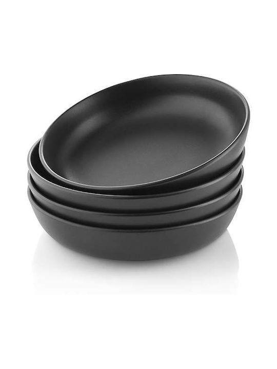 Eva Solo Plate Soup Ceramic Black with Diameter 20cm