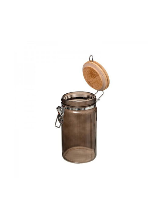 Secret de Gourmet Vază Pentru Zahăr Cu Capac Ermetic Din Sticlă Neagră 750ml 1 Bucată