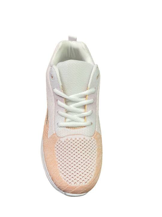 Γυναικεία Sneakers Άσπρο / Ροζ