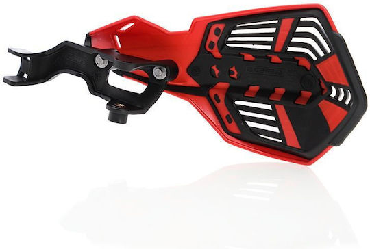 Acerbis Motorcycle Protective Hand Guards in Red Colour