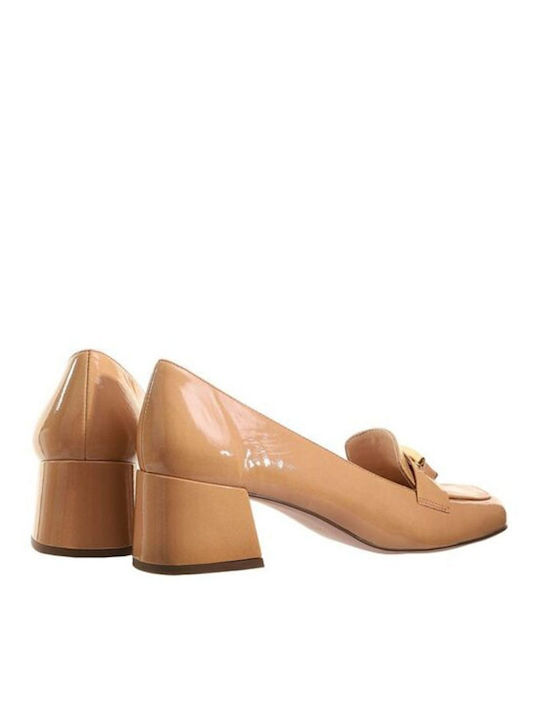 Pantofi cu toc Bej