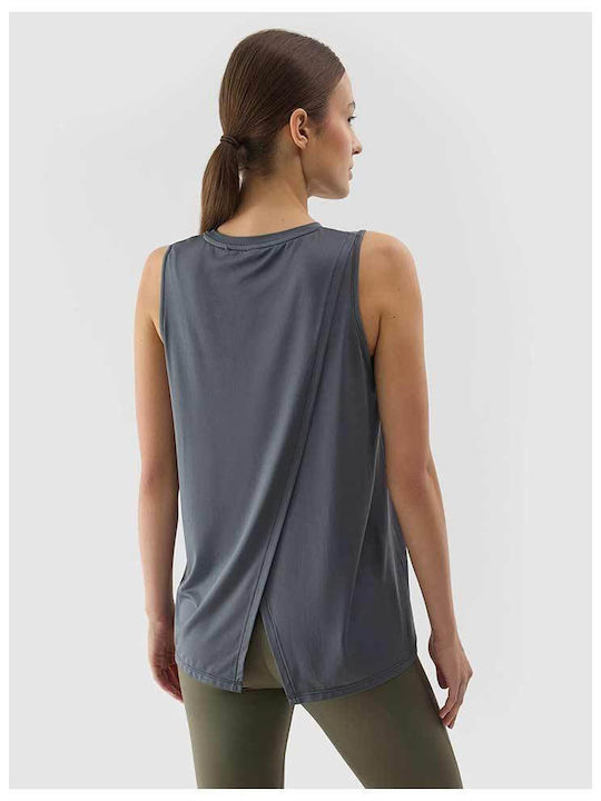 4F Women's Athletic Blouse Sleeveless Fast Drying Blue