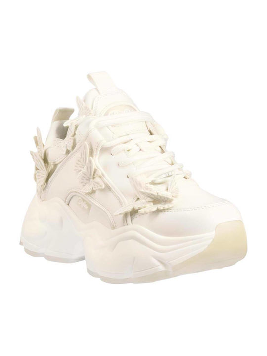 Buffalo Binary Sneakers White