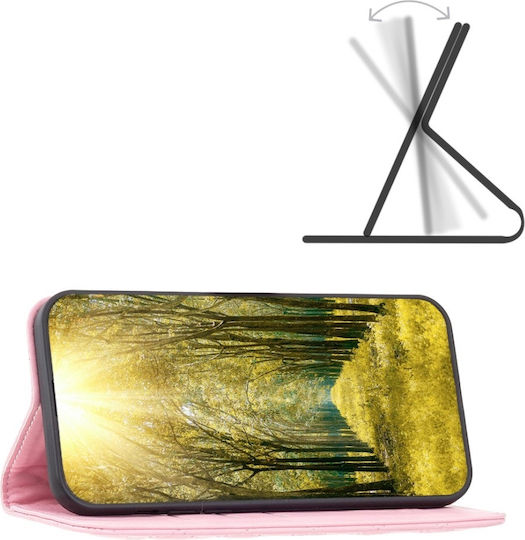 Binfen Diamond Lattice Портмоне От Изкуствена Кожа Розово Galaxy A35