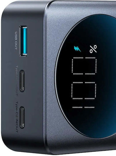 Joyroom JR-PBF05 Външна Батерия 30000mAh 65W с USB-A Изходен Порт и 2 USB-C Изходни Порта Power Delivery Бързо Зареждане PPS Черна