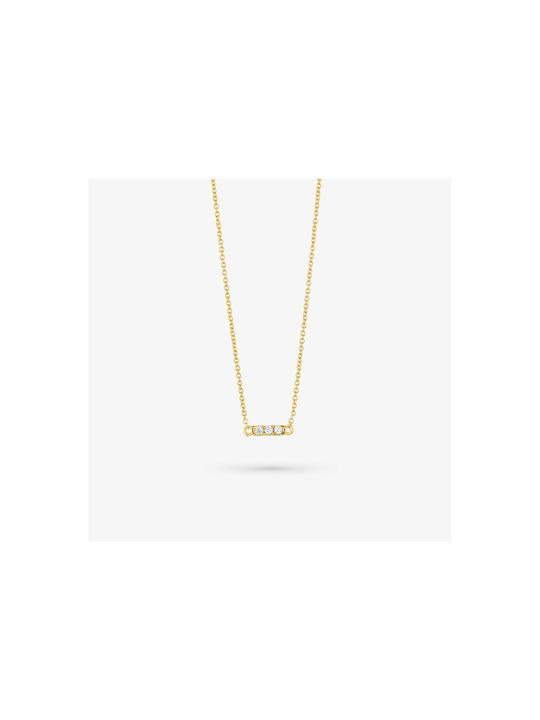 Radiant Necklace from Gold Plated Steel