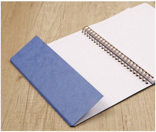 Rhodia Σημειωματάριο Σπιράλ A5 60 Φύλλων Ριγέ Καφέ