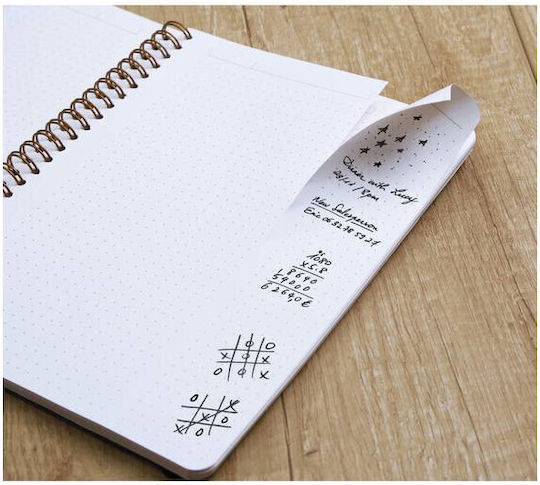 Rhodia Σημειωματάριο Σπιράλ A5 60 Φύλλων Ριγέ Καφέ