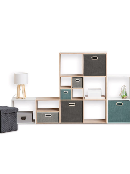 5Five Fabric Storage Box Petrol 31x31x31cm