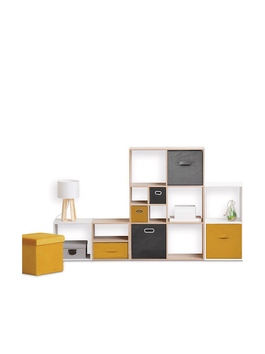 5Five Fabric Storage Box Mustard 31x31x31cm 1pcs