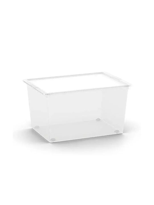 Kis Plastic Storage box with Cap Transparent 55x38.5x30.5cm 1pcs