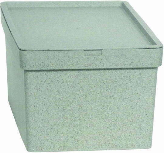 Viomes Plastic Storage Box with Lid Stone 28x17.5x13.4cm 1pcs