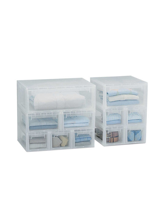 Terry Plastic Storage Box with Lid Transparent 52x39.6x33.9cm