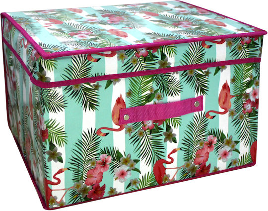 Tpster Plastic Storage Box with Lid Gray 60x50x40cm