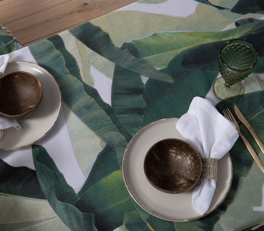 Nef-Nef Homeware Tropicana Green 140x140εκ.