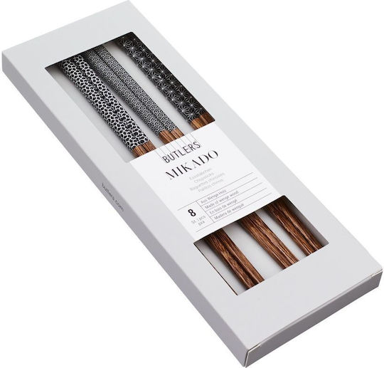 Butlers Essstäbchen Hölzernes Braun 4pcs