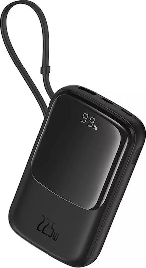 Baseus Qpow Pro+ Power Bank 10000mAh 22.5W με Θύρα USB-A και Θύρα USB-C Power Delivery Μαύρο