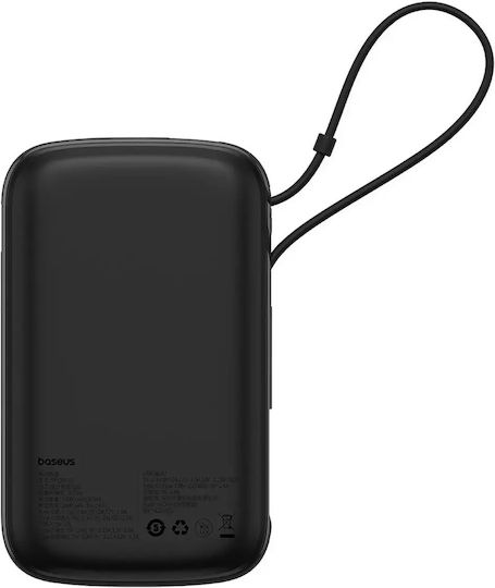 Baseus Qpow Pro+ Power Bank 10000mAh 22.5W με Θύρα USB-A και Θύρα USB-C Power Delivery Μαύρο