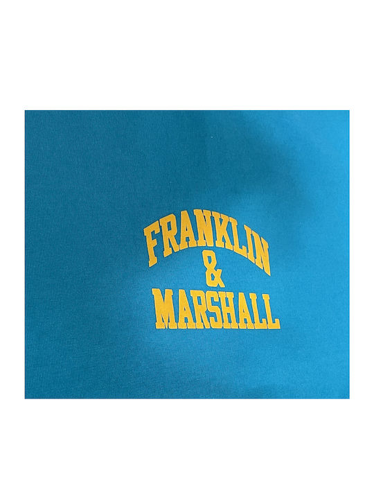 Franklin & Marshall Men's Short Sleeve T-shirt Turquoise/yellow