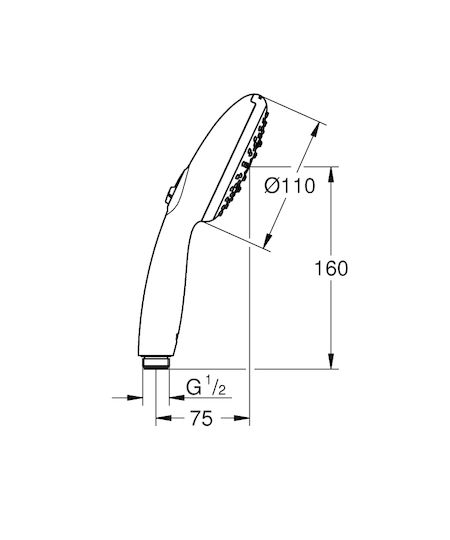 Grohe Tempesta 110 Handheld Showerhead