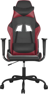 vidaXL 345406 Gaming Chair with Adjustable Arms Black / Burgundy