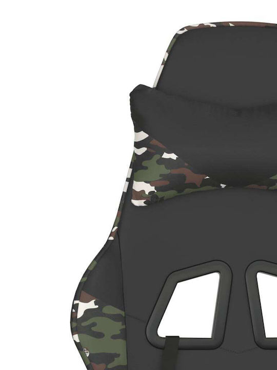 vidaXL 345410 Gaming Chair with Adjustable Arms Army Green