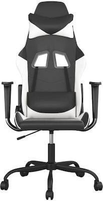 vidaXL 345404 Gaming Chair with Adjustable Arms Black / White