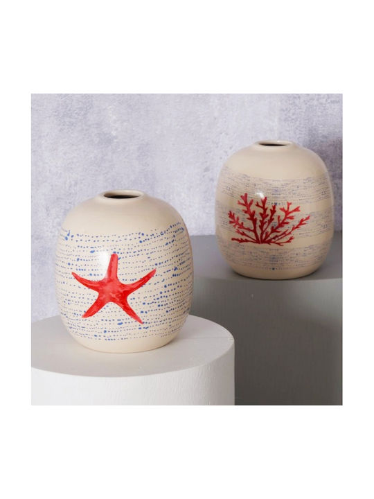 Boltze Decorative Vase Orange 13cm