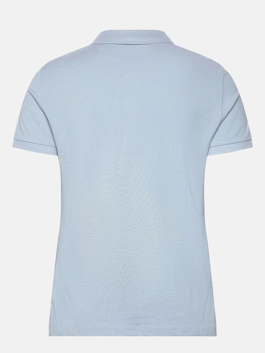 Women's Polo Blouse Short Sleeve Blue