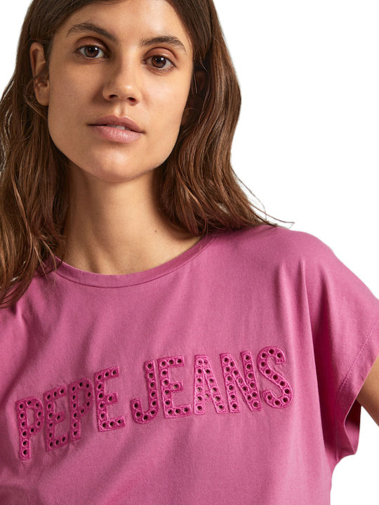 Pepe Jeans Women's T-shirt Pink